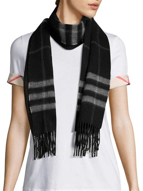 burberry black scarf|burberry reversible check wool scarf.